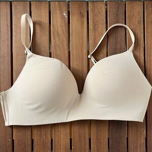 Elegant Cream Seamless Bra Padded